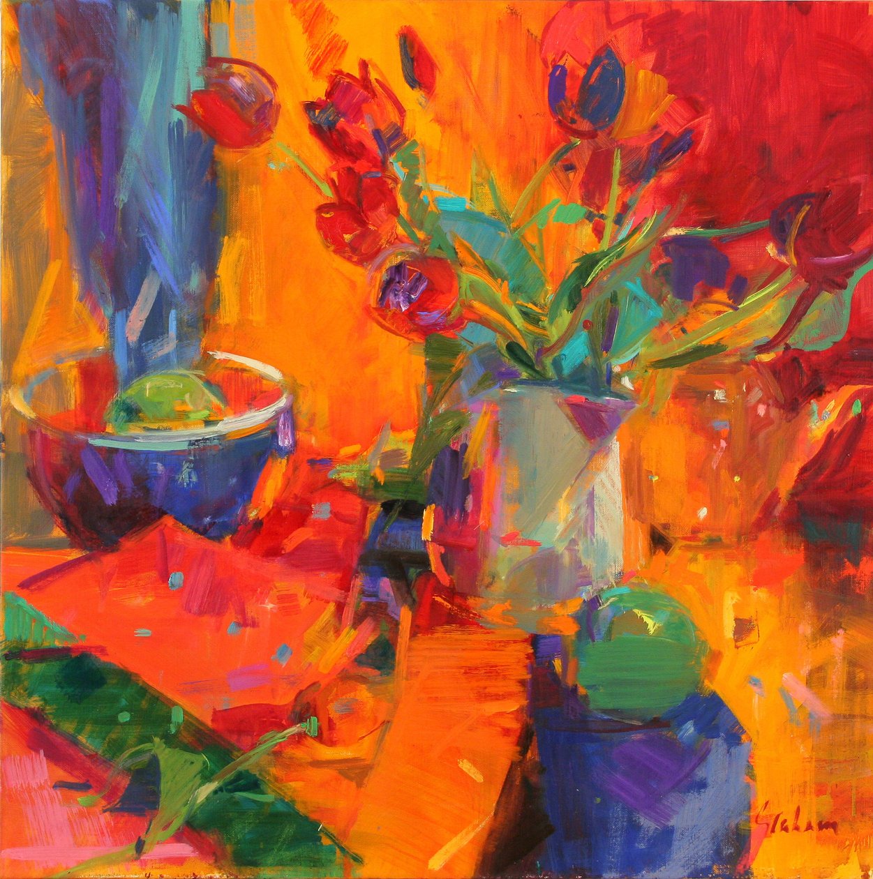 郁金香，2012年 作者 彼得格雷厄姆（当代）