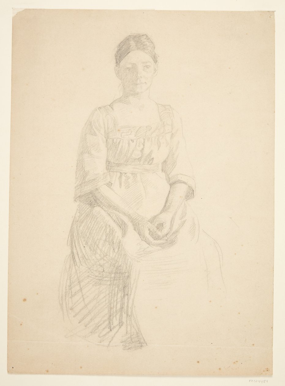 艺术家的妻子坐在画作《法博格博物馆落成典礼》（1910-11 年）中，作为托拉-卡尔-马德森（Thora Karl Madsen）夫人肖像的模特。 作者 彼得·汉森
