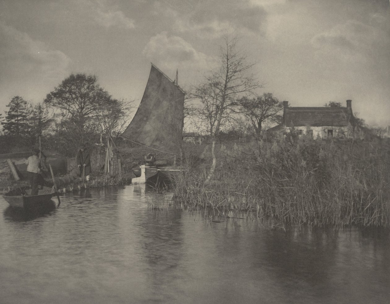 布罗德曼的小屋，1886 年（照片） 作者 彼得·亨利·爱默生