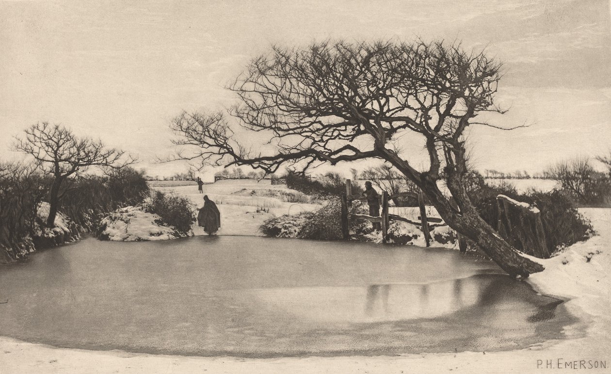 冬天的早晨》，1887年。 作者 彼得·亨利·爱默生