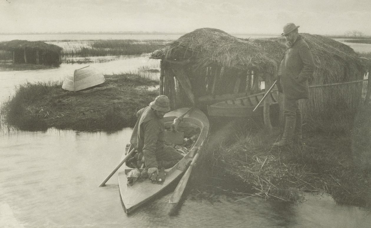 福勒的回归，约1885年（铂金版画）。 作者 彼得·亨利·爱默生