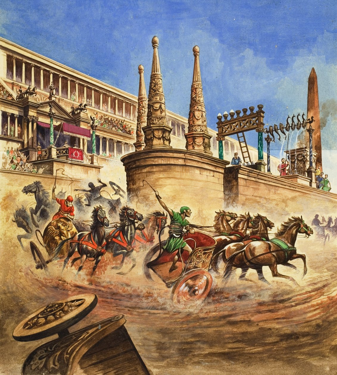 战车竞赛（水粉画纸） 作者 彼得·杰克逊