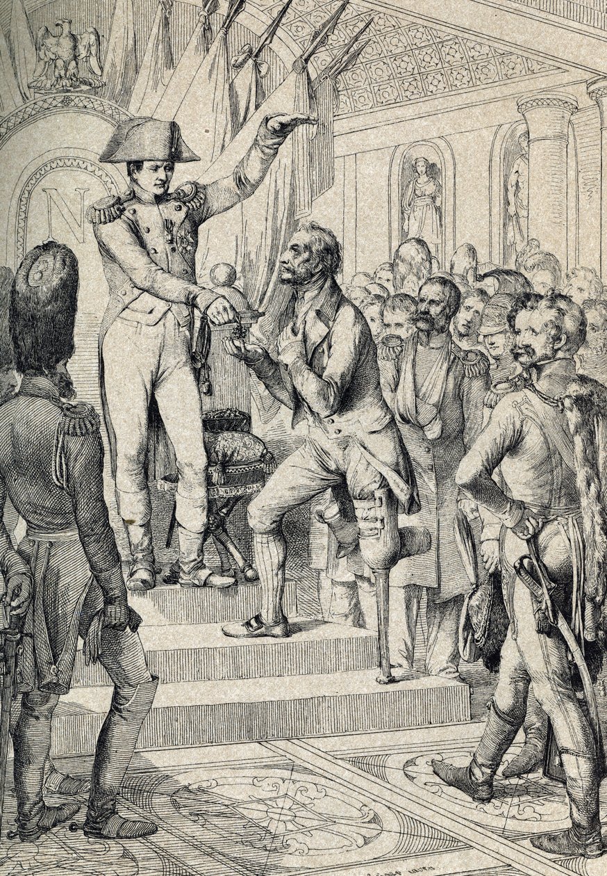 7 月 14 日首次向荣军院教堂分发十字勋章（1802 年成立）。 作者 Peter Johann Nepomuck Geiger