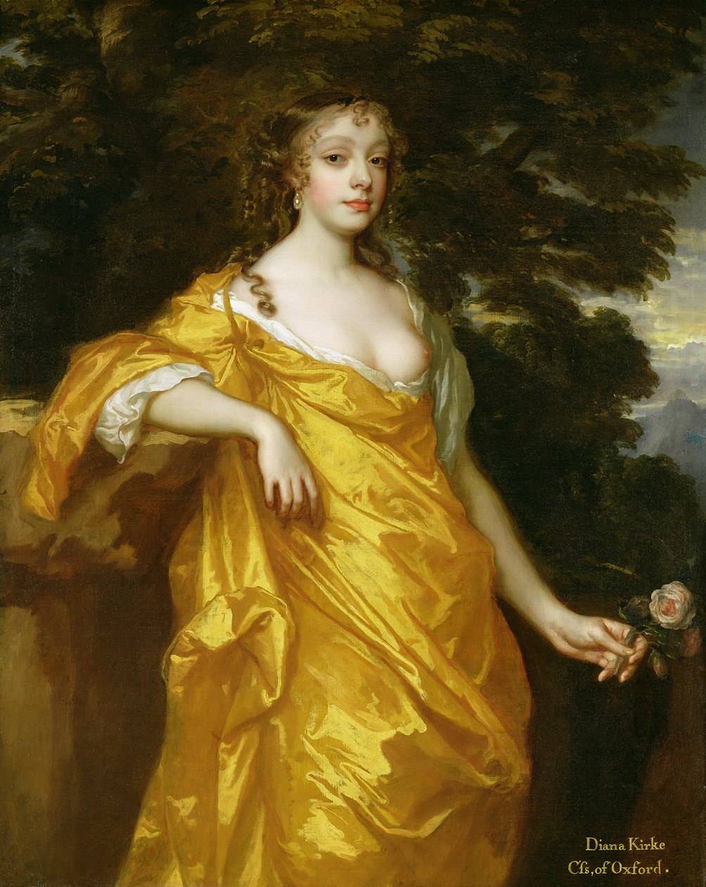 戴安娜·柯克（Diana Kirke），牛津后来的伯爵夫人，约1665年至70年（布面油画） 作者 彼得·莱利