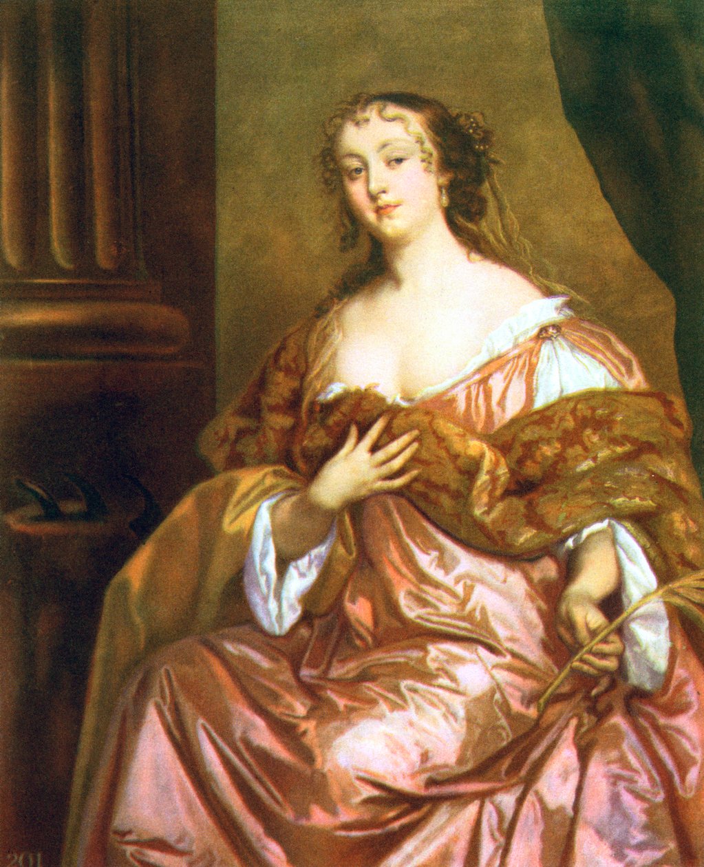 伊丽莎白·汉密尔顿（Elizabeth Hamilton），格拉蒙特伯爵夫人（Countess of Gramont），约1660年代。 作者 彼得·莱利