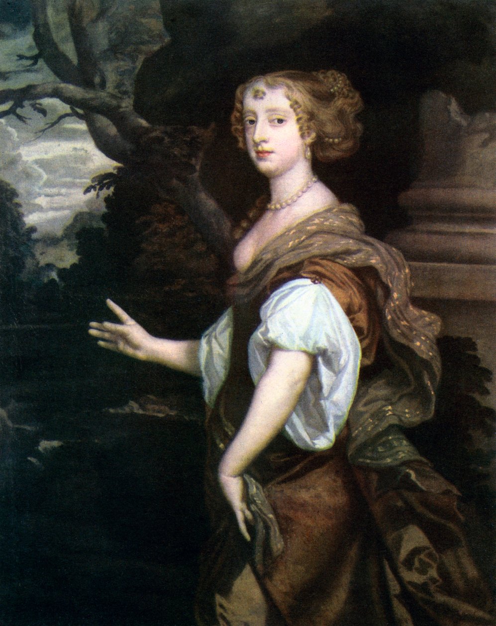 伊丽莎白·沃里斯利（Elizabeth Wriothesley），诺森伯兰郡伯爵夫人（Countess），约1670年代 作者 彼得·莱利