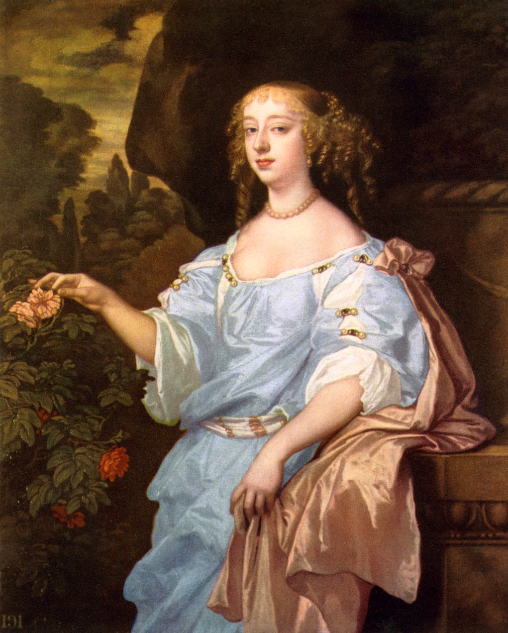 亨利埃塔·博伊尔（Henrietta Boyle），罗切斯特伯爵夫人，1660年代。 作者 彼得·莱利