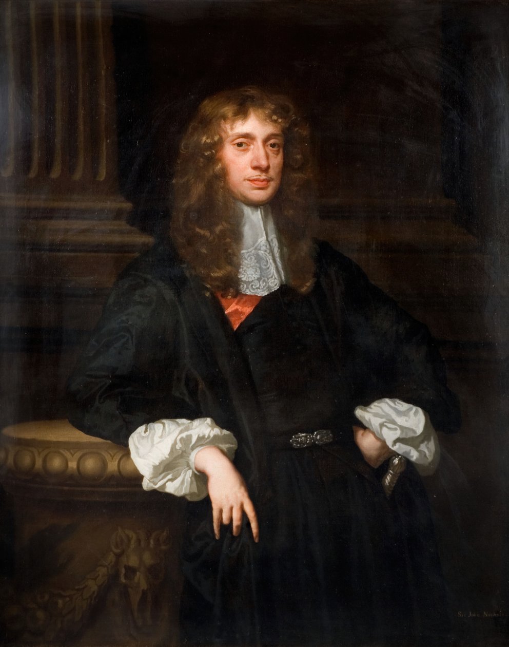 约翰-尼古拉斯爵士的画像，1667年。 作者 彼得·莱利