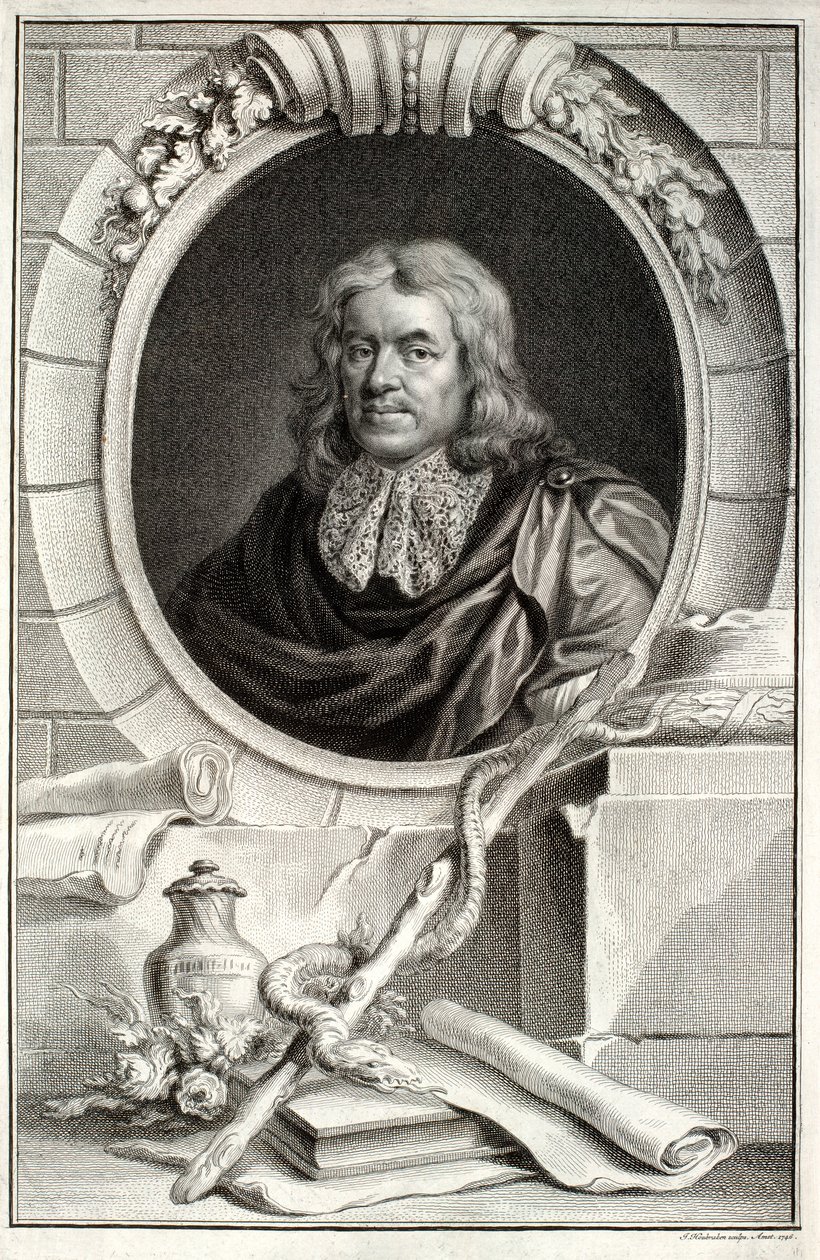 托马斯·西德纳姆（Thomas Sydenham），由Jacobus Houbraken（1698-1780）镌刻，于1746年在阿姆斯特丹出版 作者 彼得·莱利