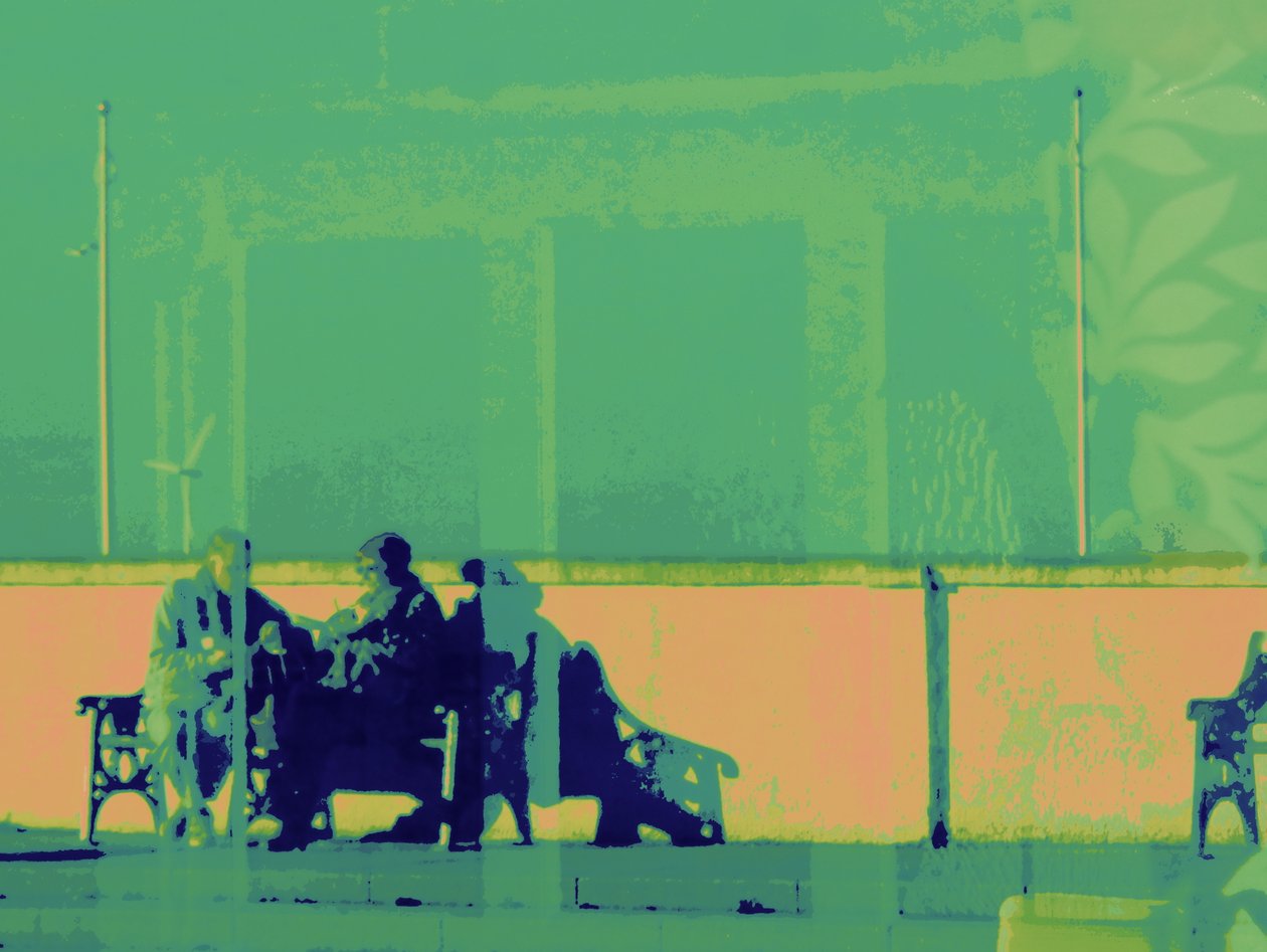 HARTLEPOOL COUPLE，2014（数码增强照片） 作者 彼得麦克卢尔