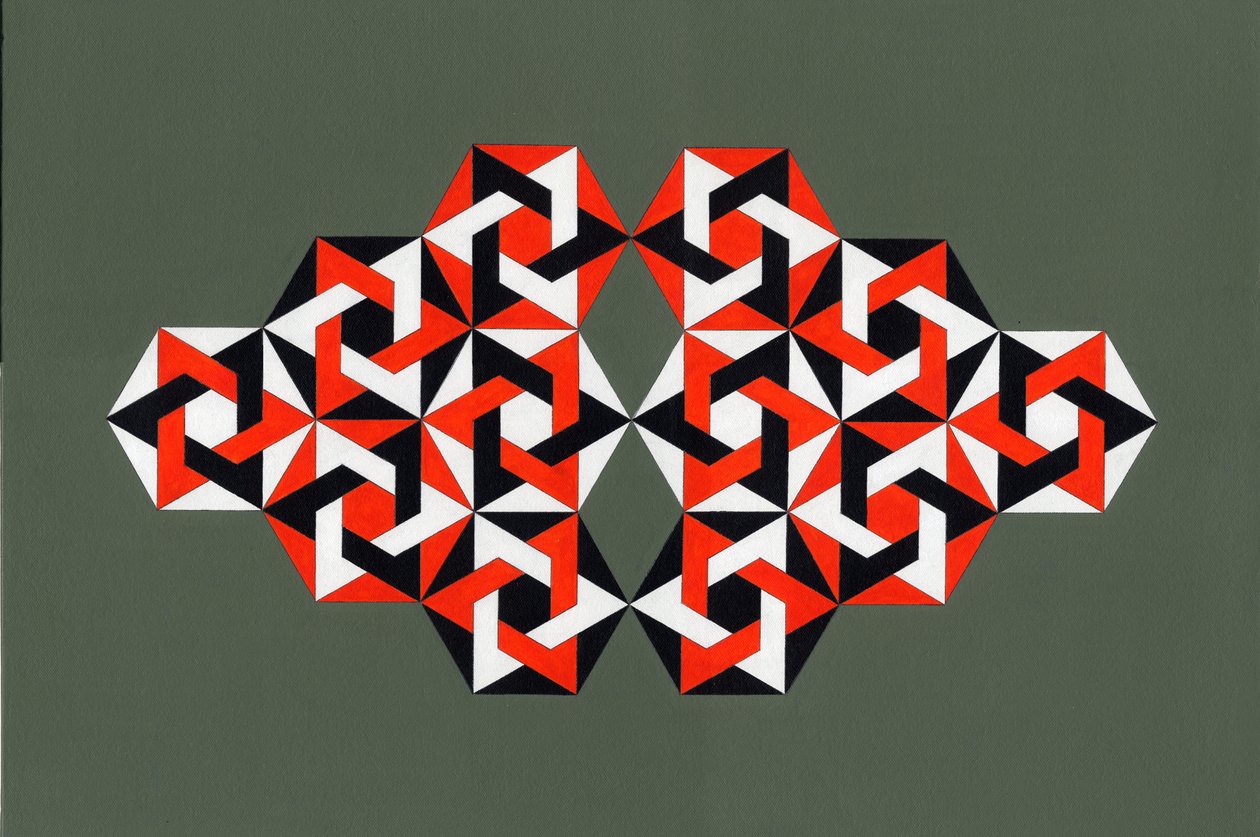 Hexagrams，2009（丙烯画布） 作者 彼得麦克卢尔