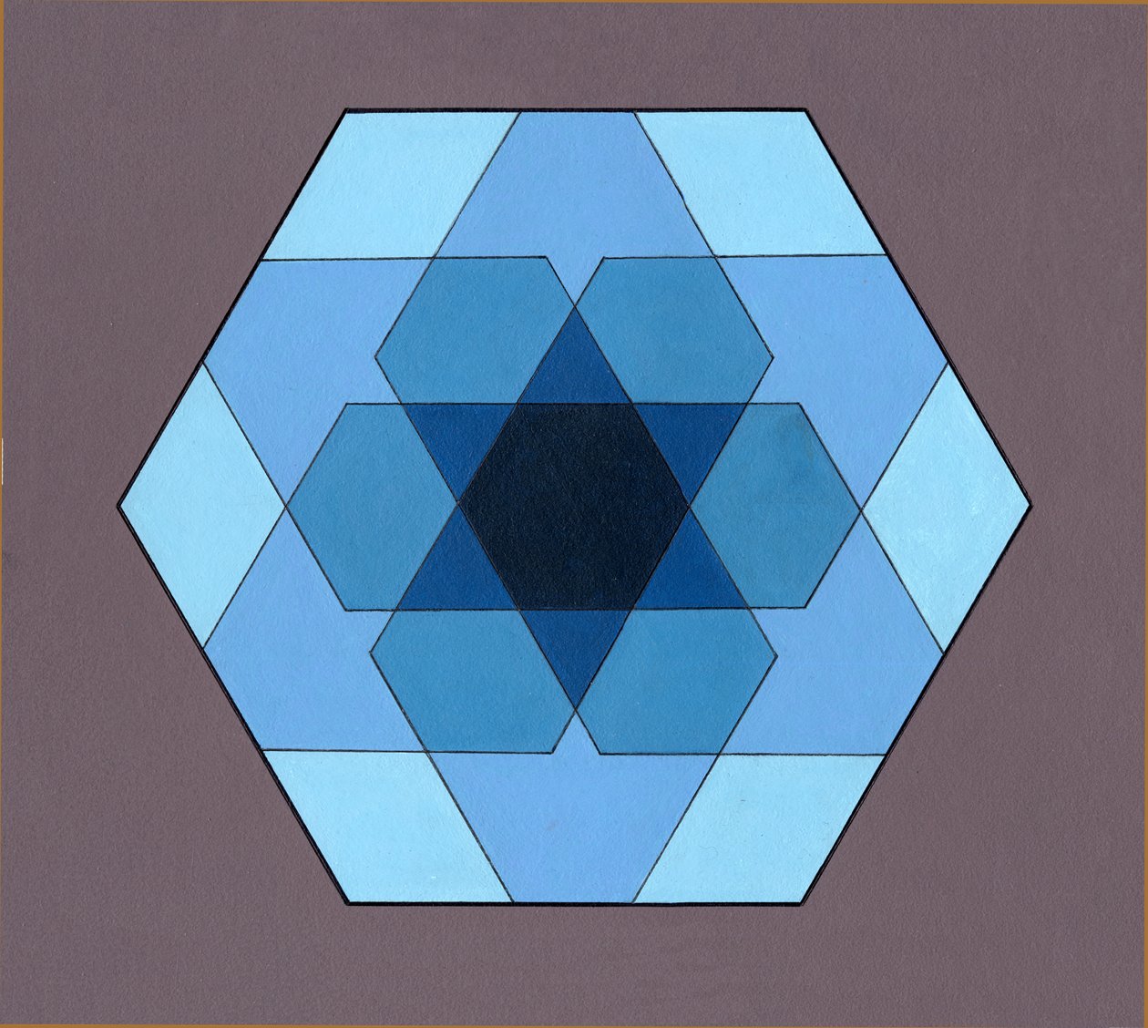 Overlaying Hexagons，2009（丙烯酸树脂） 作者 彼得麦克卢尔
