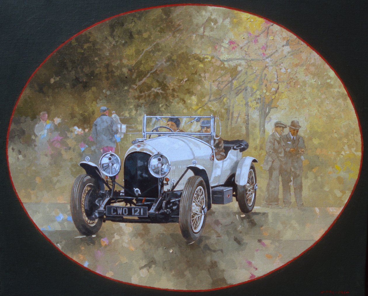凯尔马什的3升Bentley（布面油画） 作者 彼得·米勒