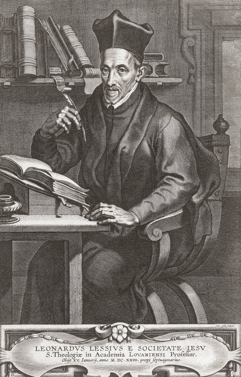 Leonardus Lessius, 肖像。 作者 彼得·保罗（后）鲁本斯