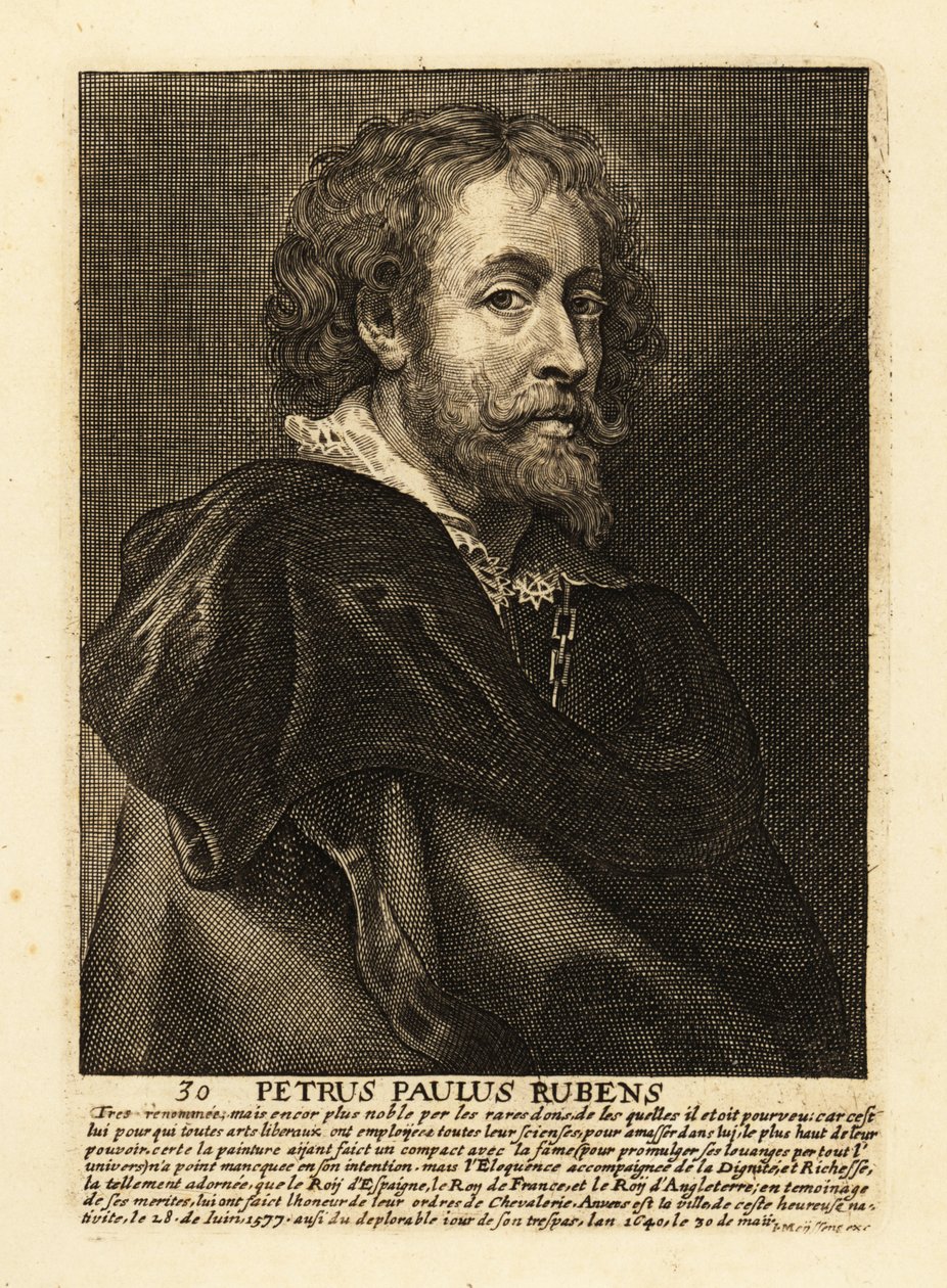 Portrait of Sir Peter Paul Rubens, Flemish artist and diplomat 作者 彼得·保罗（后）鲁本斯