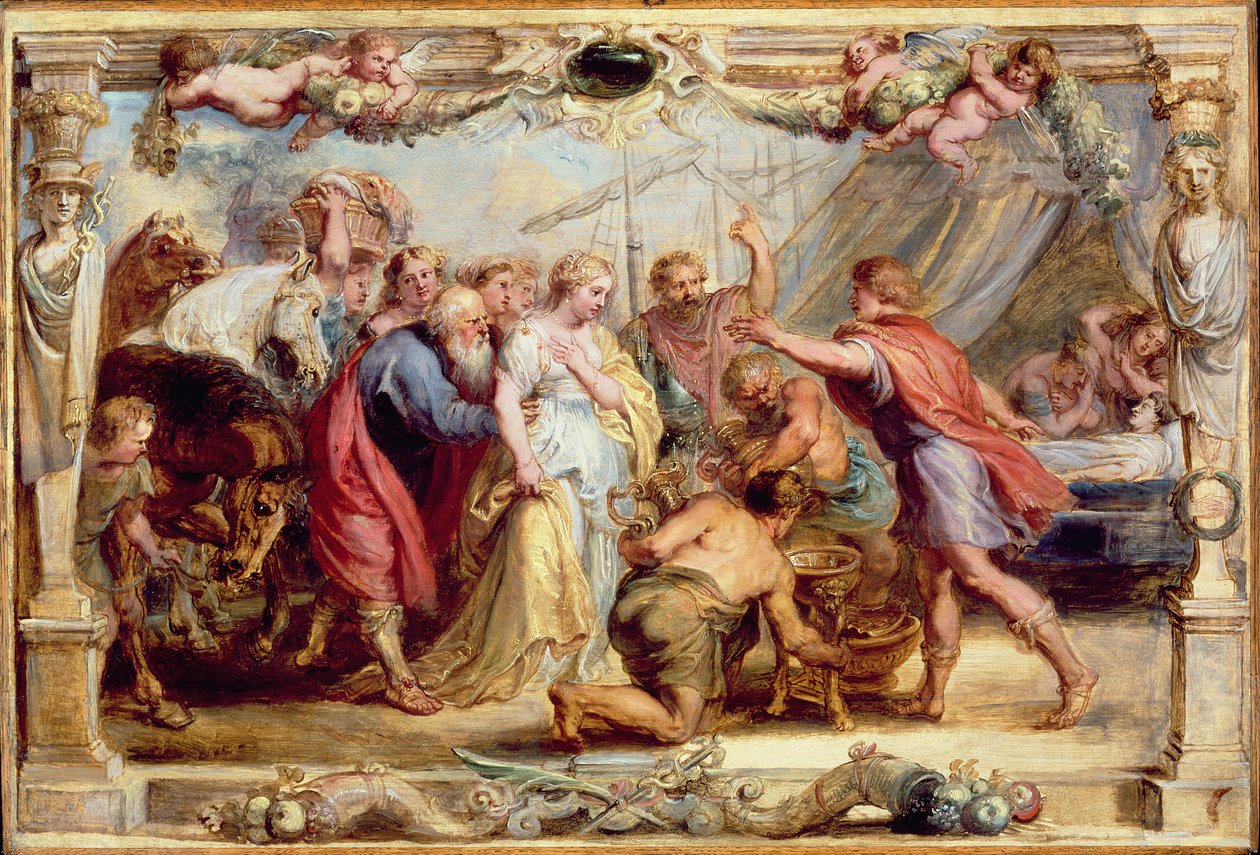 Briseis回到Achilles，16301631 作者 彼得·保罗·鲁本斯