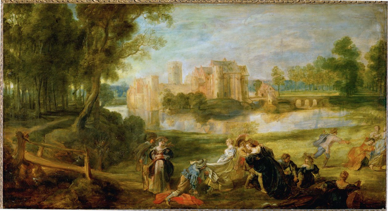 Der Schlosspark，约 1635 年（橡木上的油彩） 作者 彼得·保罗·鲁本斯