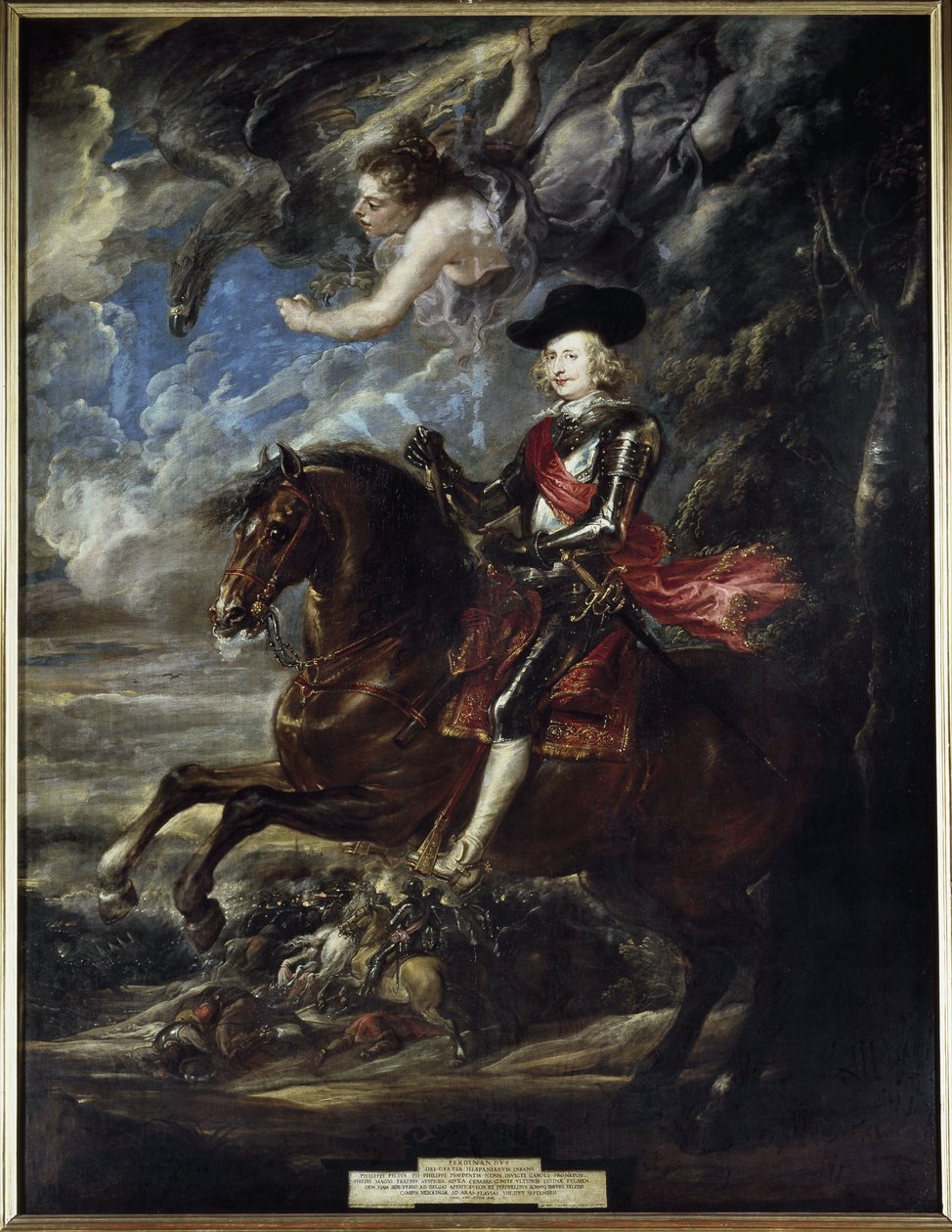 Equestrian portrait of Cardinal Infant Ferdinand of Austria at the Battle of Nordlingen - Oil on canvas, circa 1636 作者 彼得·保罗·鲁本斯