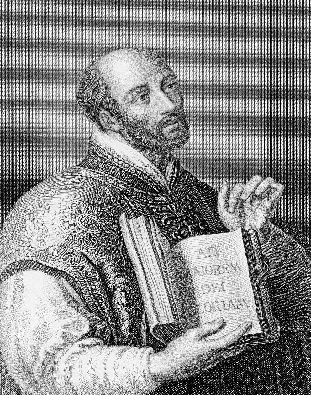 Ignatius Loyola，由年轻的William Holl雕刻，1830年 作者 彼得·保罗·鲁本斯