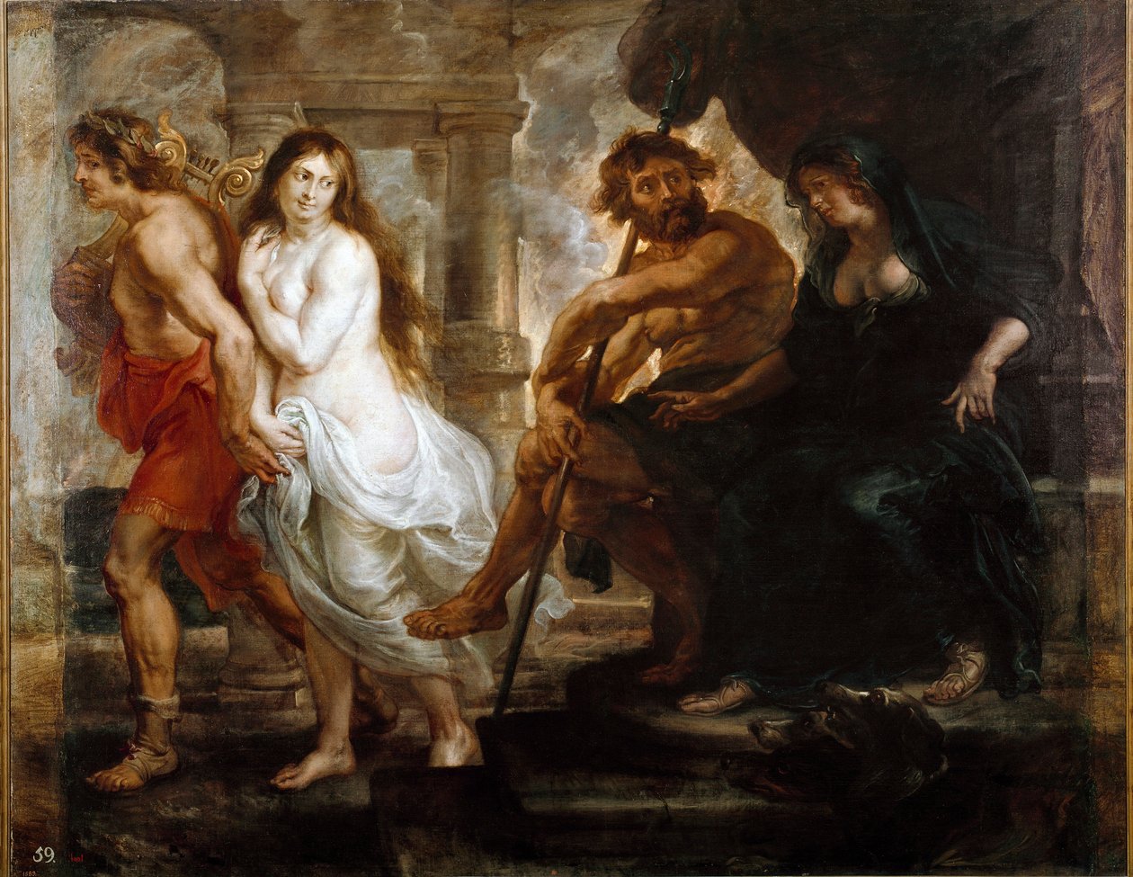 Orphee 和 Eurydice 由 Peter Paul (Pierre-Paul) Rubens（或 Peter Paul 或 Petrus Paulus）（1577-1640）1636 年绘制。 194x245 厘米马德里，普拉多博物馆 作者 彼得·保罗·鲁本斯