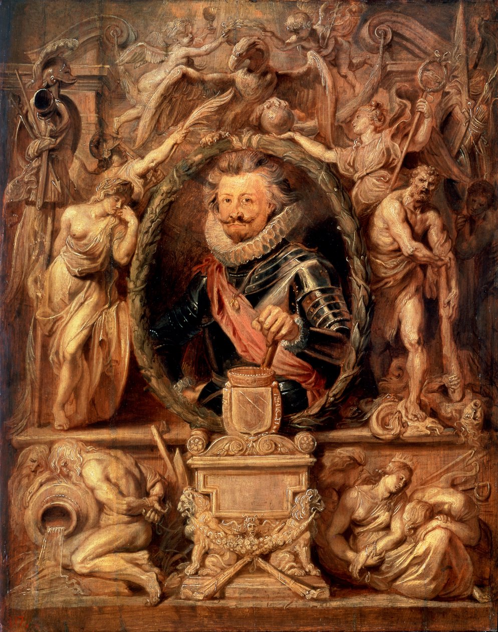 查理·博纳旺蒂·德·朗格瓦尔的肖像，孔德·德·布奎伊，1571-1621年，1621年。 作者 彼得·保罗·鲁本斯