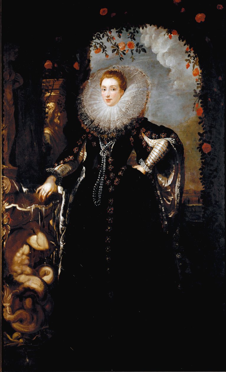 Giovanna Spinola Pavese的肖像（布面油画 作者 彼得·保罗·鲁本斯