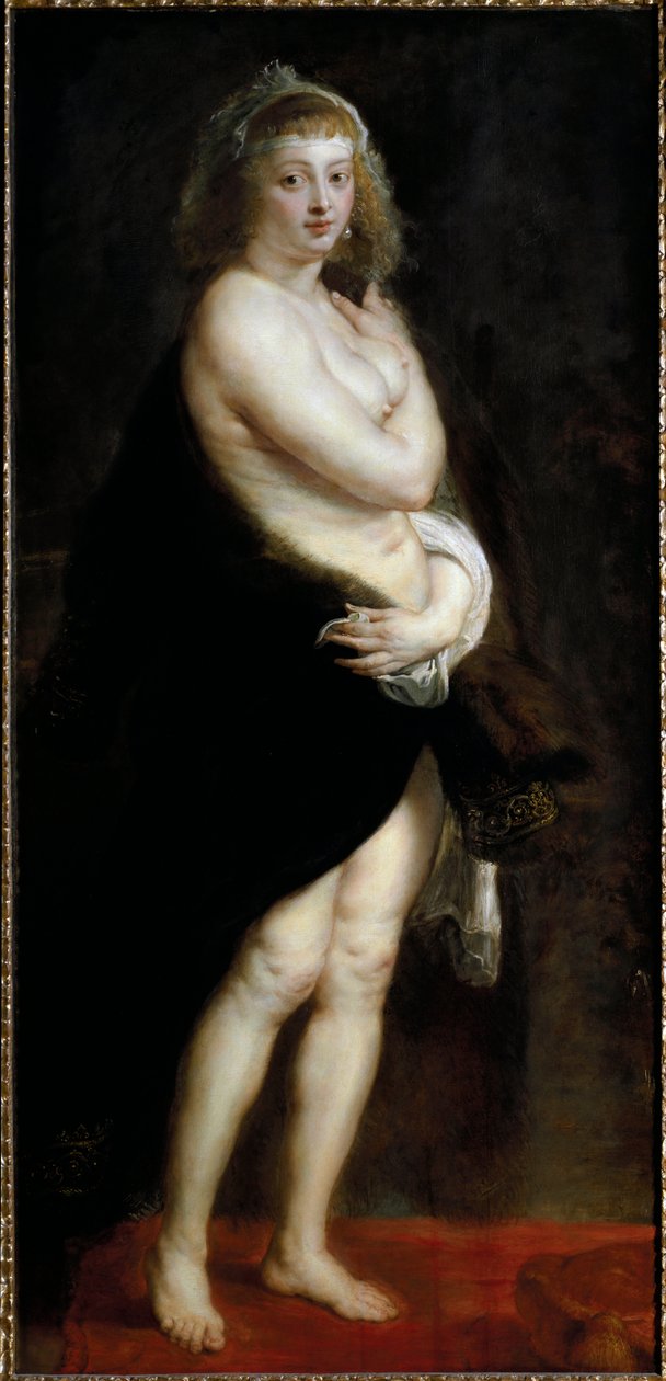 Helena Fourment 的肖像，也被称为 small pelisse。 （绘画 作者 彼得·保罗·鲁本斯