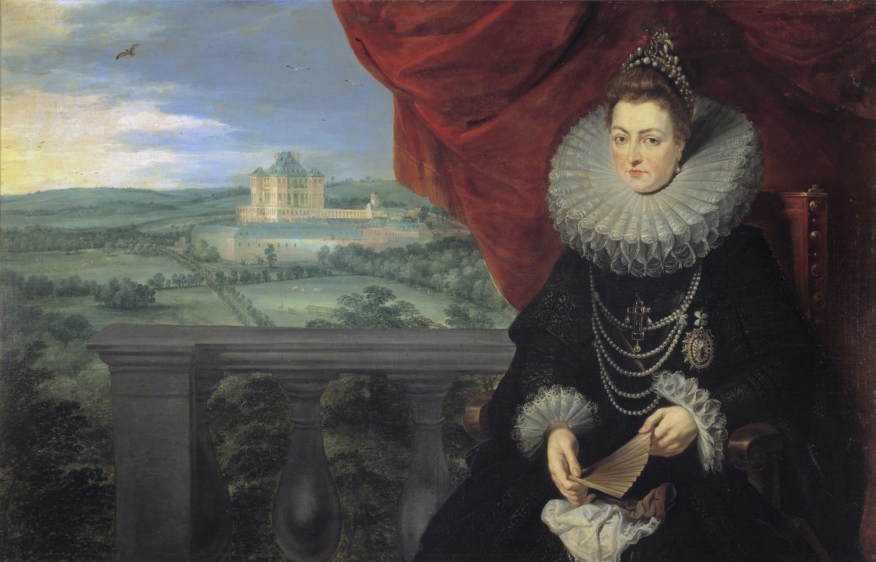 西班牙1566-1633年的Infanta Isabella Clara Eugenia肖像，c。 1615 作者 彼得·保罗·鲁本斯