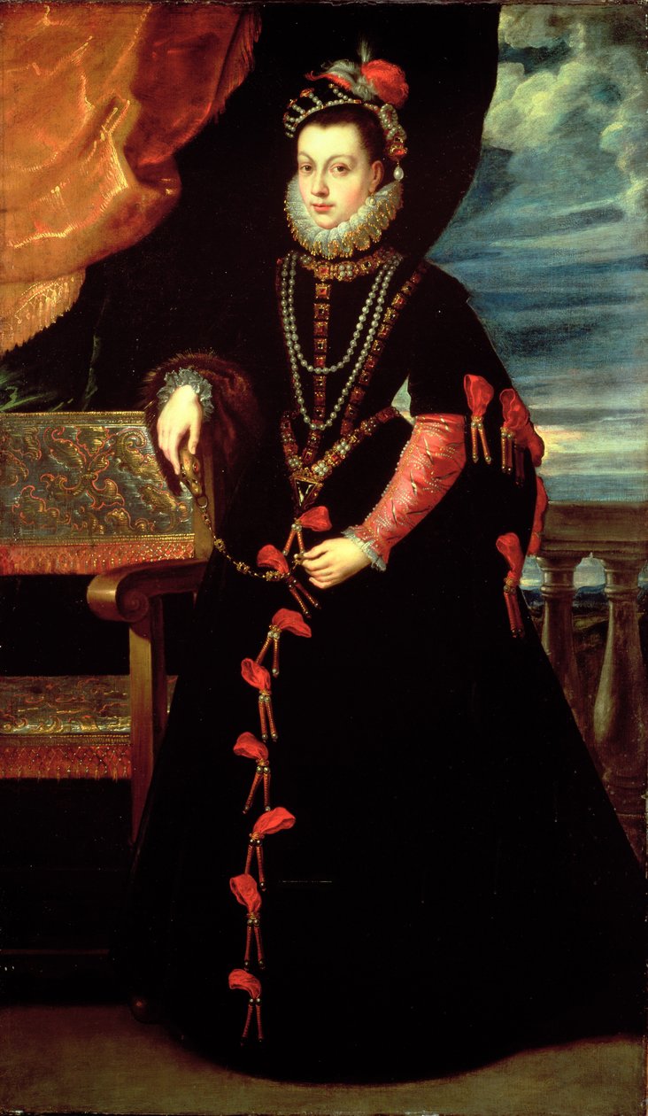 西班牙女王菲利普二世的妻子伊莎贝尔·德瓦洛瓦（Isabelle de Valois）的肖像 作者 彼得·保罗·鲁本斯