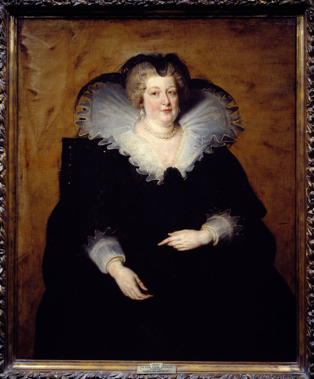 Portrait of Maria De Medici (Marie de Medicis) (1573-1642), Queen of France, wife of Henry IV. Painting by Pierre Paul (Pierre-Paul) Rubens (or Peter Paul or Petrus Paulus) (1577-1640). 1622 Sun. 1,3x1,08 m Madrid, Musee du Prado 作者 彼得·保罗·鲁本斯