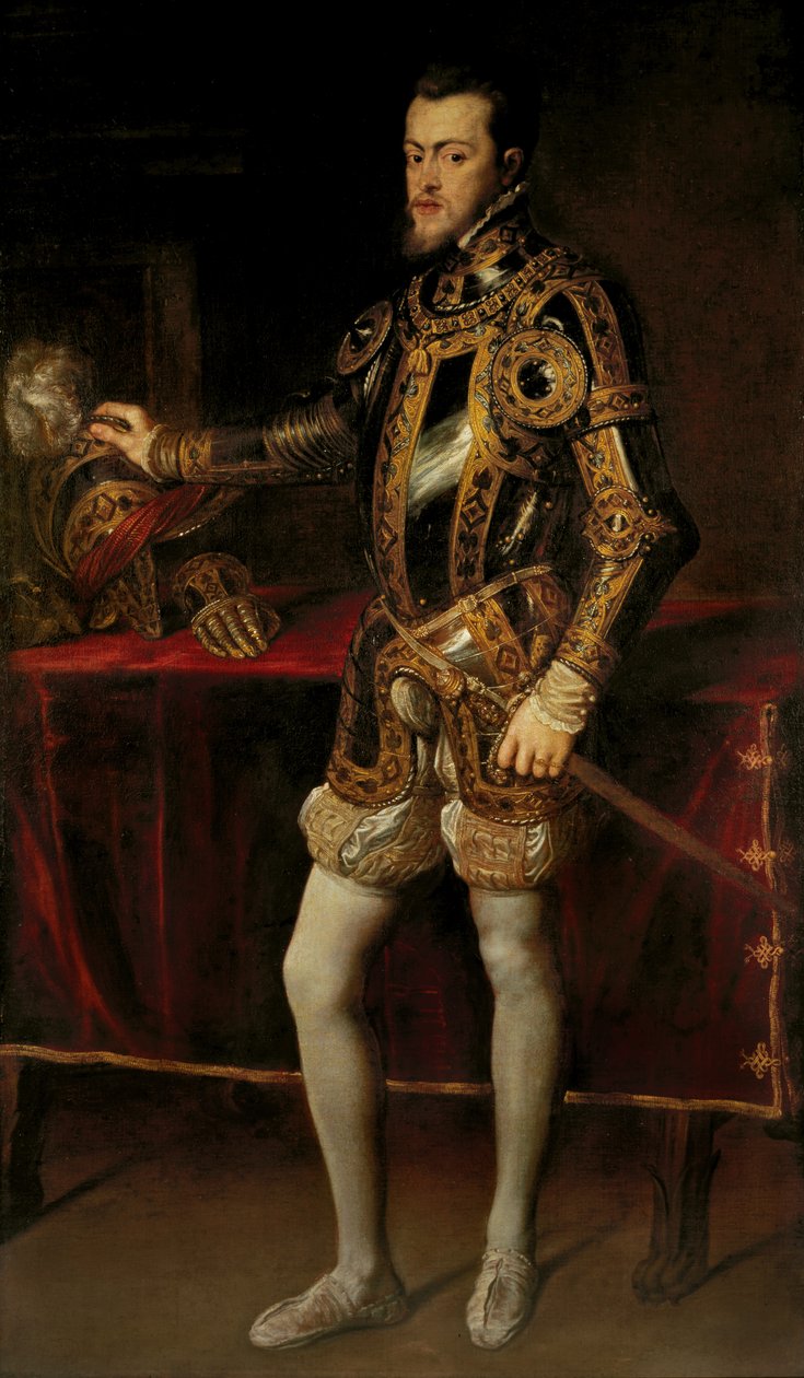 Portrait of Philip II, King of Spain, when Prince, c.1628-29 (oil on canvas) 作者 彼得·保罗·鲁本斯