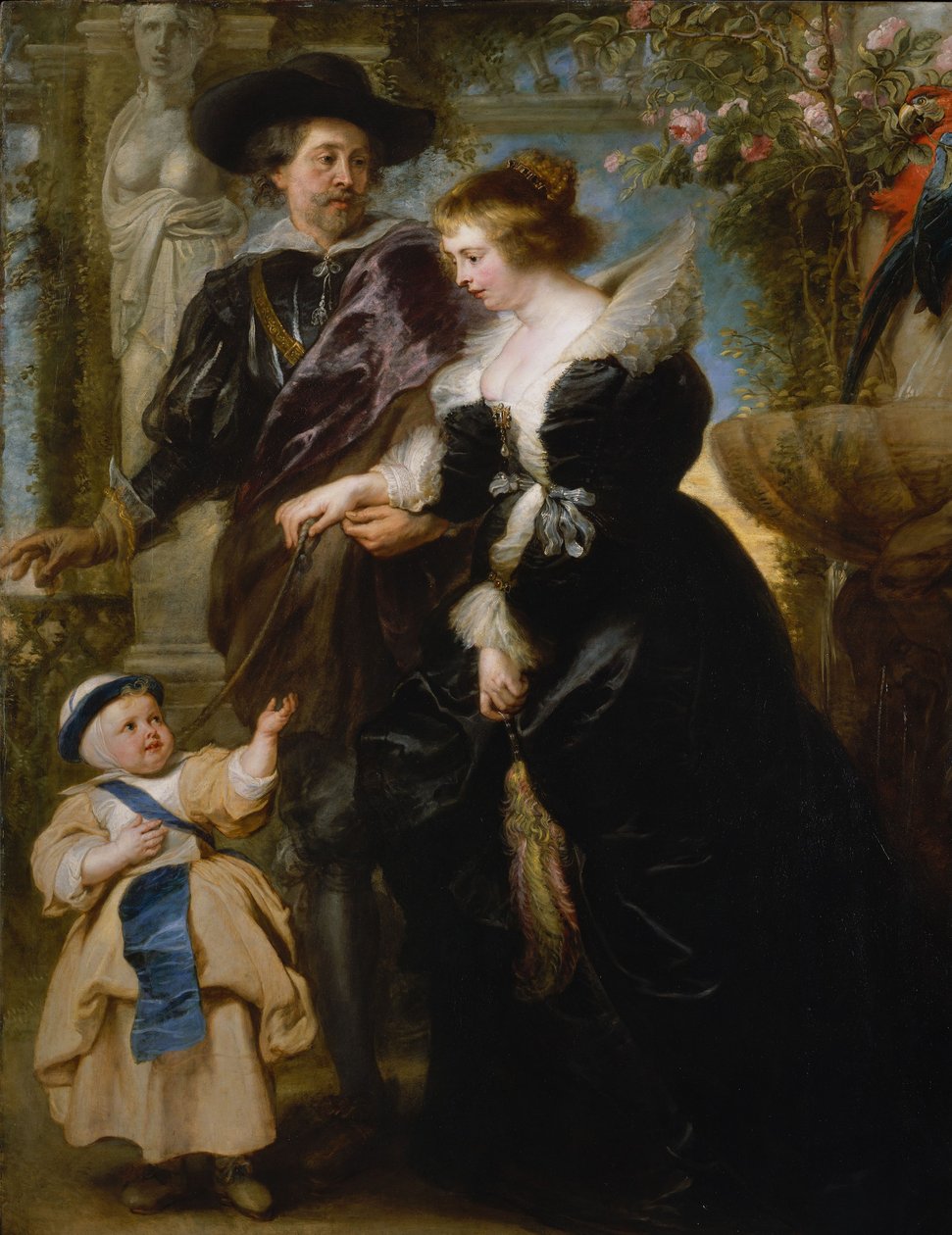 鲁本斯，他的妻子Helena Fourment和他们的儿子Frans，c.1635 作者 彼得·保罗·鲁本斯