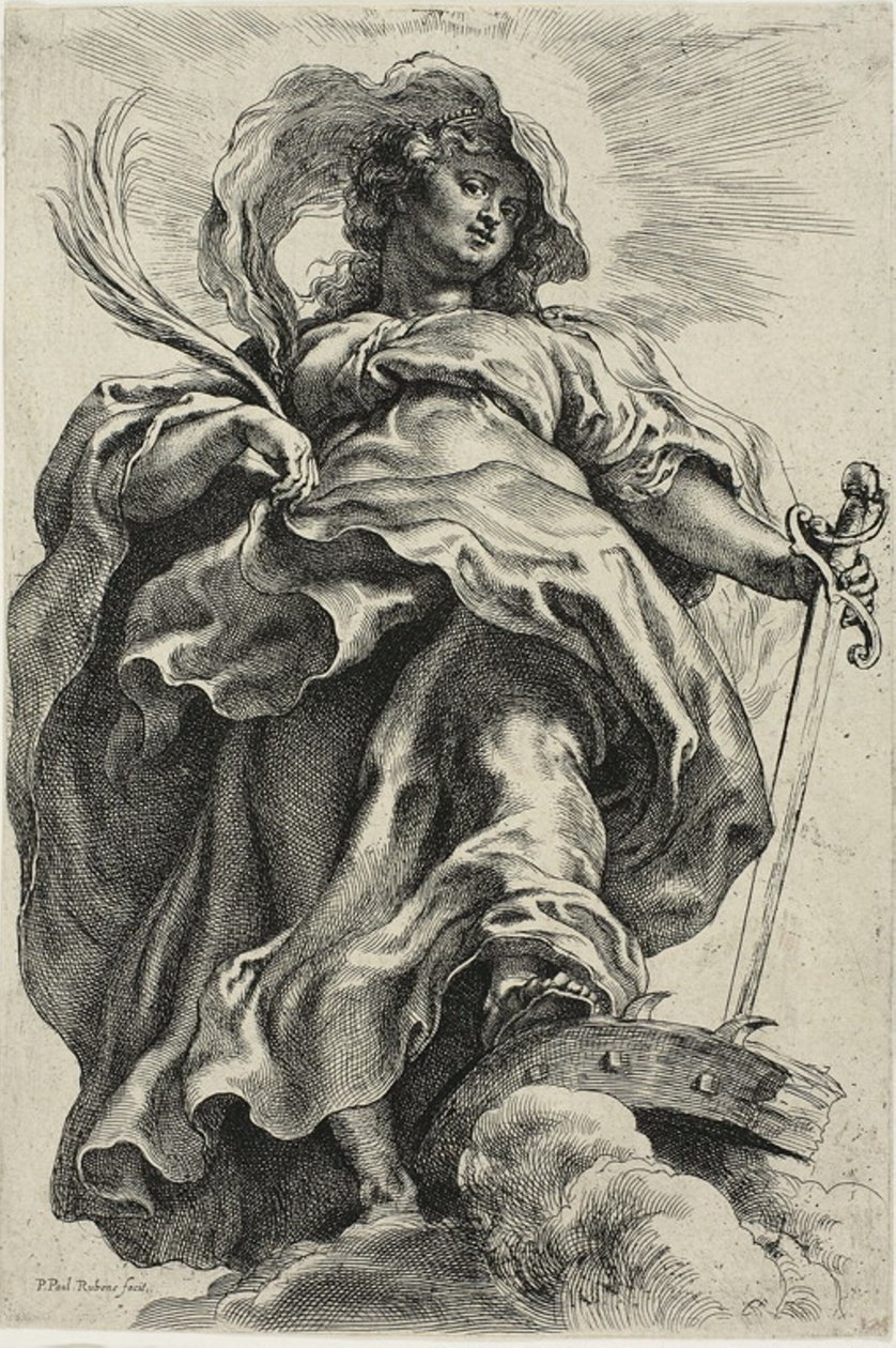 Saint Catherine of Alexandria 作者 彼得·保罗·鲁本斯
