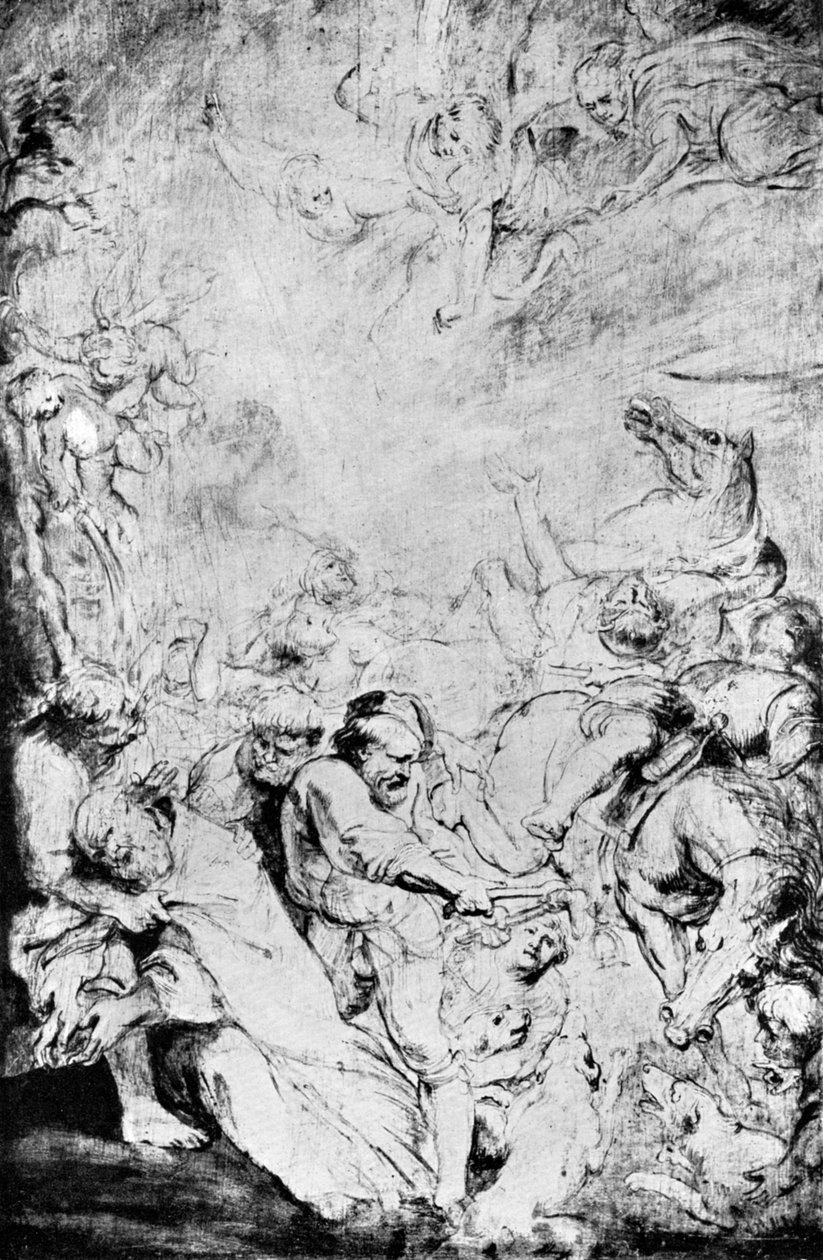 圣利维纳斯Mar难素描，c1633，1933年。 作者 彼得·保罗·鲁本斯