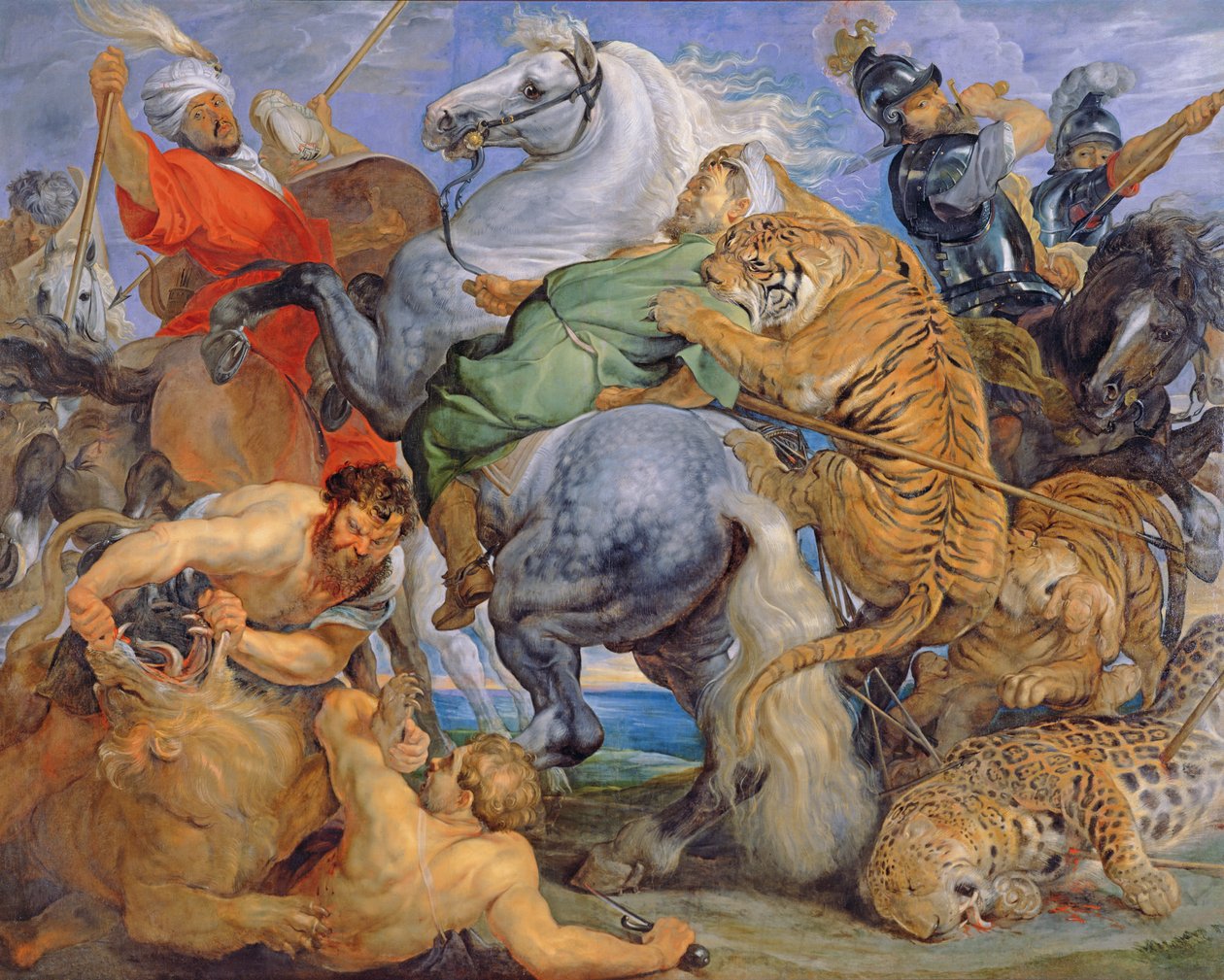 The Tiger Hunt，c.1616 作者 彼得·保罗·鲁本斯