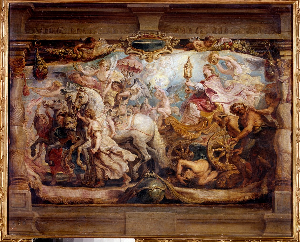 教会对愤怒、不和谐和仇恨的胜利 彼得·保罗 (Pierre-Paul) Rubens（或彼得·保罗或彼得鲁斯·保卢斯）（1577-1640）17 世纪的绘画。 马德里，普拉多博物馆 作者 彼得·保罗·鲁本斯