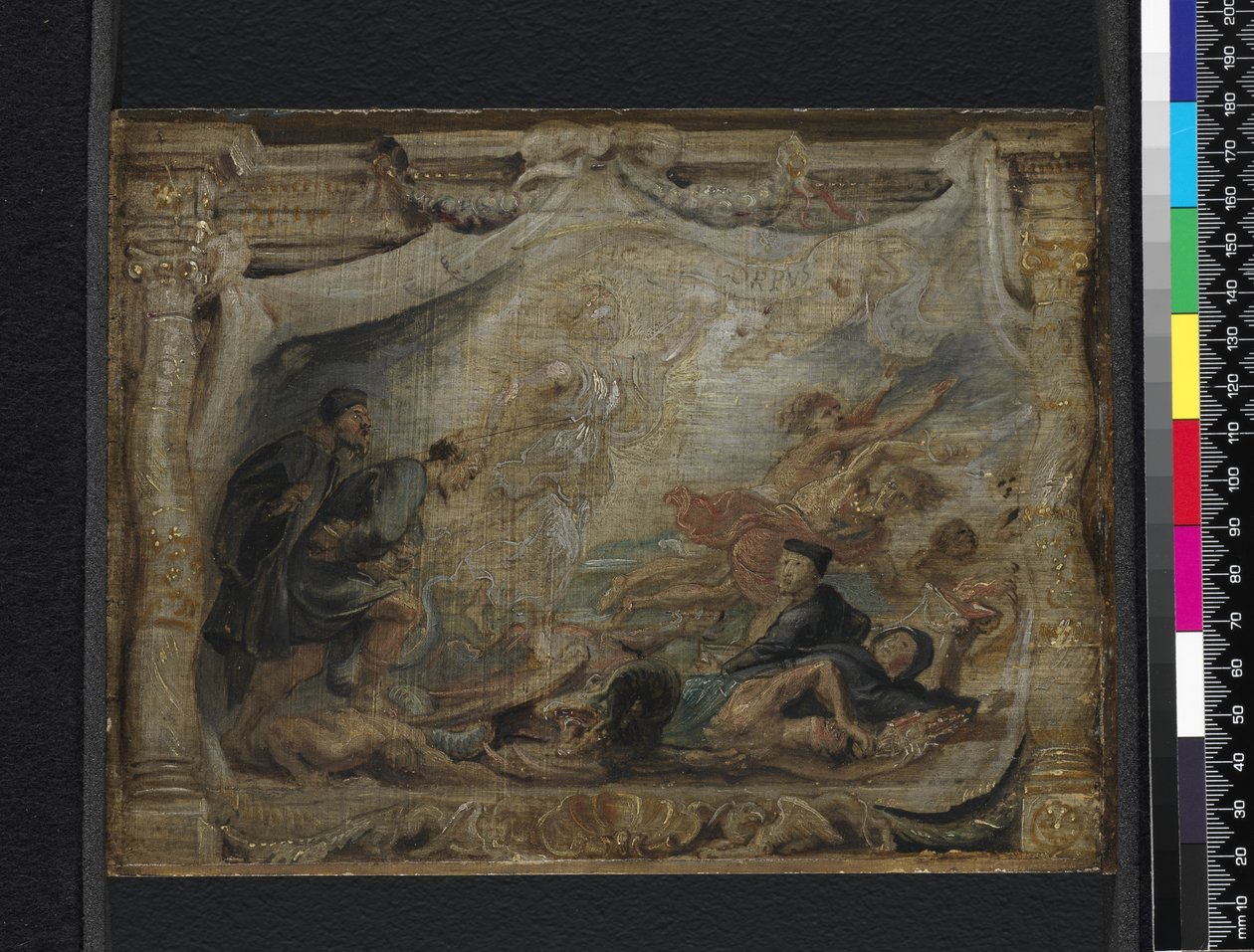 圣体圣事对异端邪说的胜利，c.1625-26 作者 彼得·保罗·鲁本斯