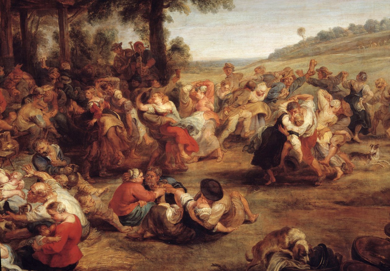 The fair or wedding in the village Detail representing the country party. Painting by Pierre Paul (Pierre-Paul) Rubens (or Peter Paul or Petrus Paulus) (1577-1640), Flemish school 作者 彼得·保罗·鲁本斯