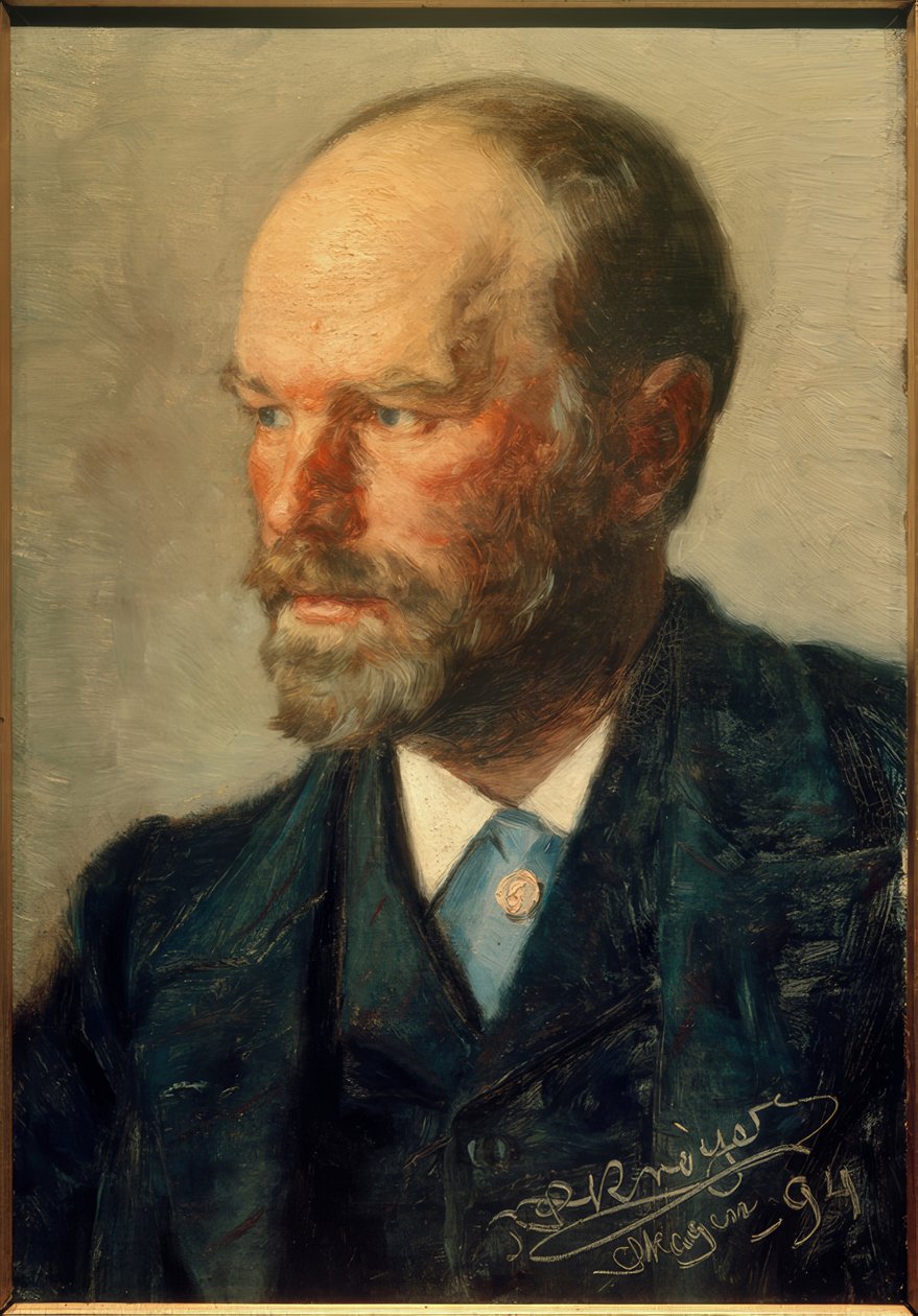 画家迈克尔·安切尔的肖像 作者 Peder Severin Krøyer