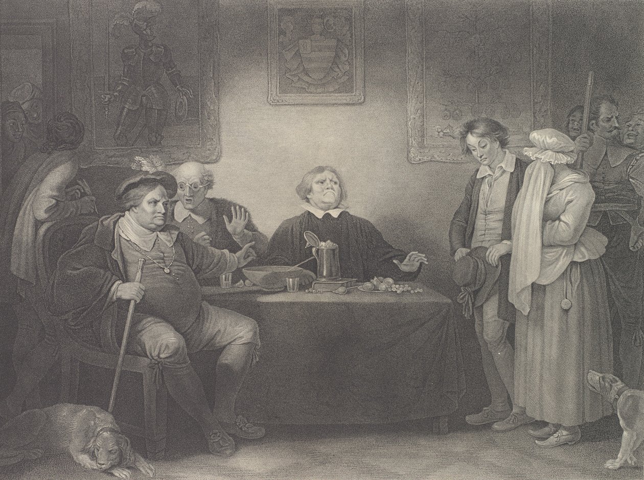七个时代，第五个时代：正义的莎士比亚，正如你......，1801年首次出版，1852年再版。 作者 彼得·西蒙