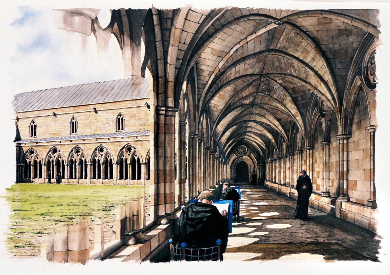 Battle Abbey, 13世纪, 约1990-2010年 作者 彼得·厄姆斯顿