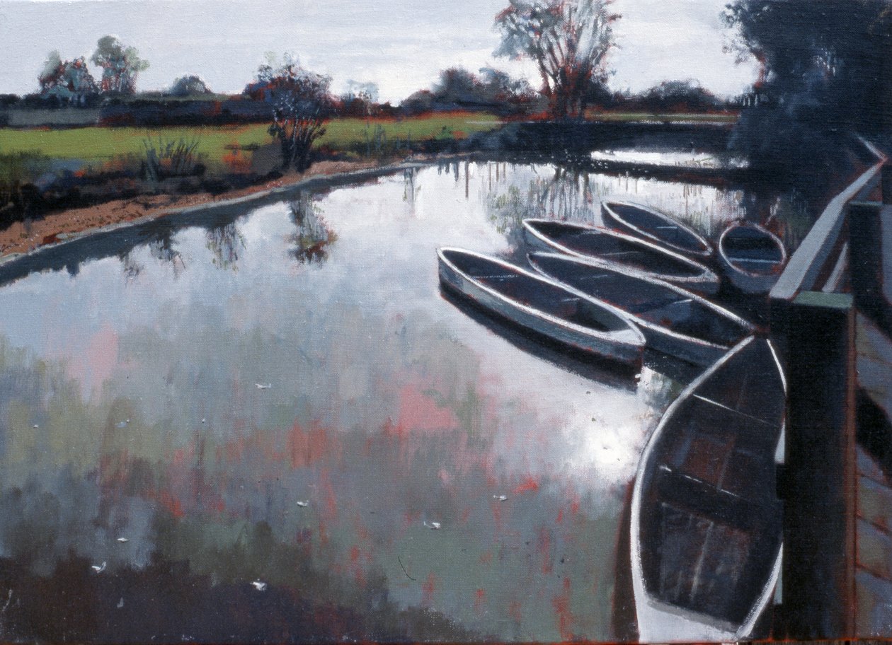 巴科姆磨坊，苏塞克斯，2007 年（布面油画） 作者 彼得·威尔逊