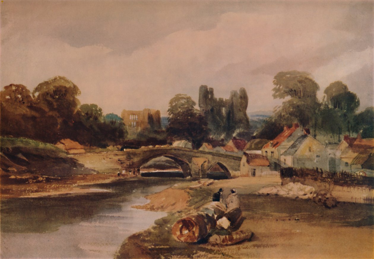 河上的村庄，c1824，1935年 作者 彼得·德温特