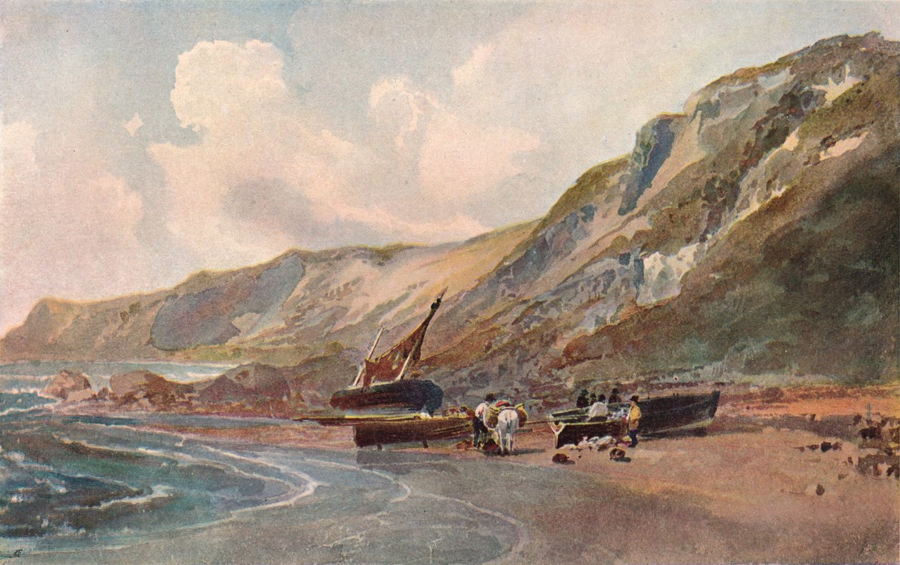 海岸风光，c1819 作者 彼得·德温特
