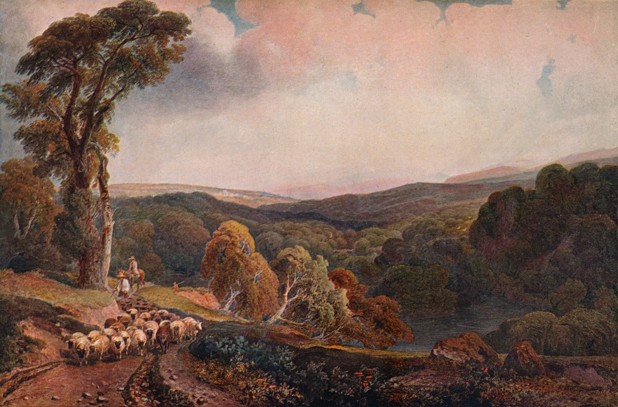 在Lowther Castle附近，c1818 作者 彼得·德温特