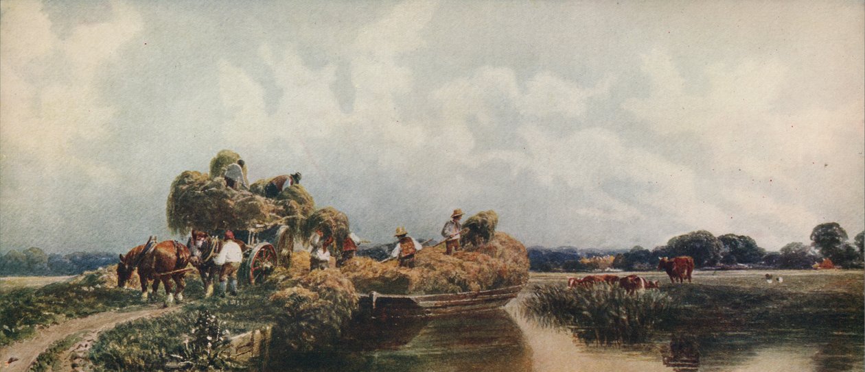 罗马运河，林肯郡，c1840，c1915 作者 彼得·德温特
