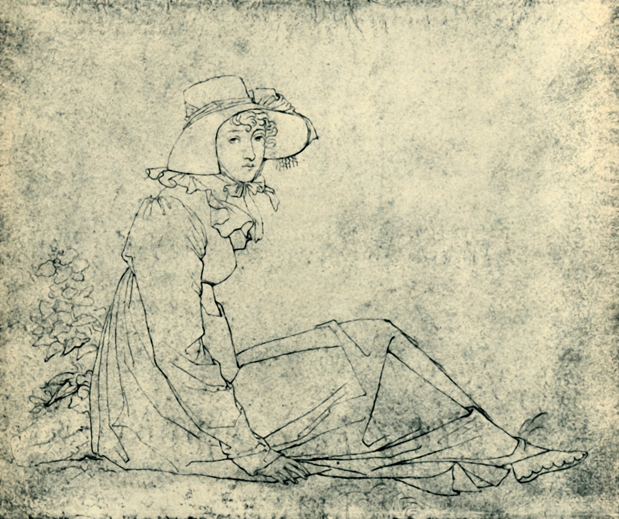 伊丽莎白·马尔斯（ElizabethMalß）的肖像，c1811，1943年。 作者 彼得·冯·科尼利厄斯
