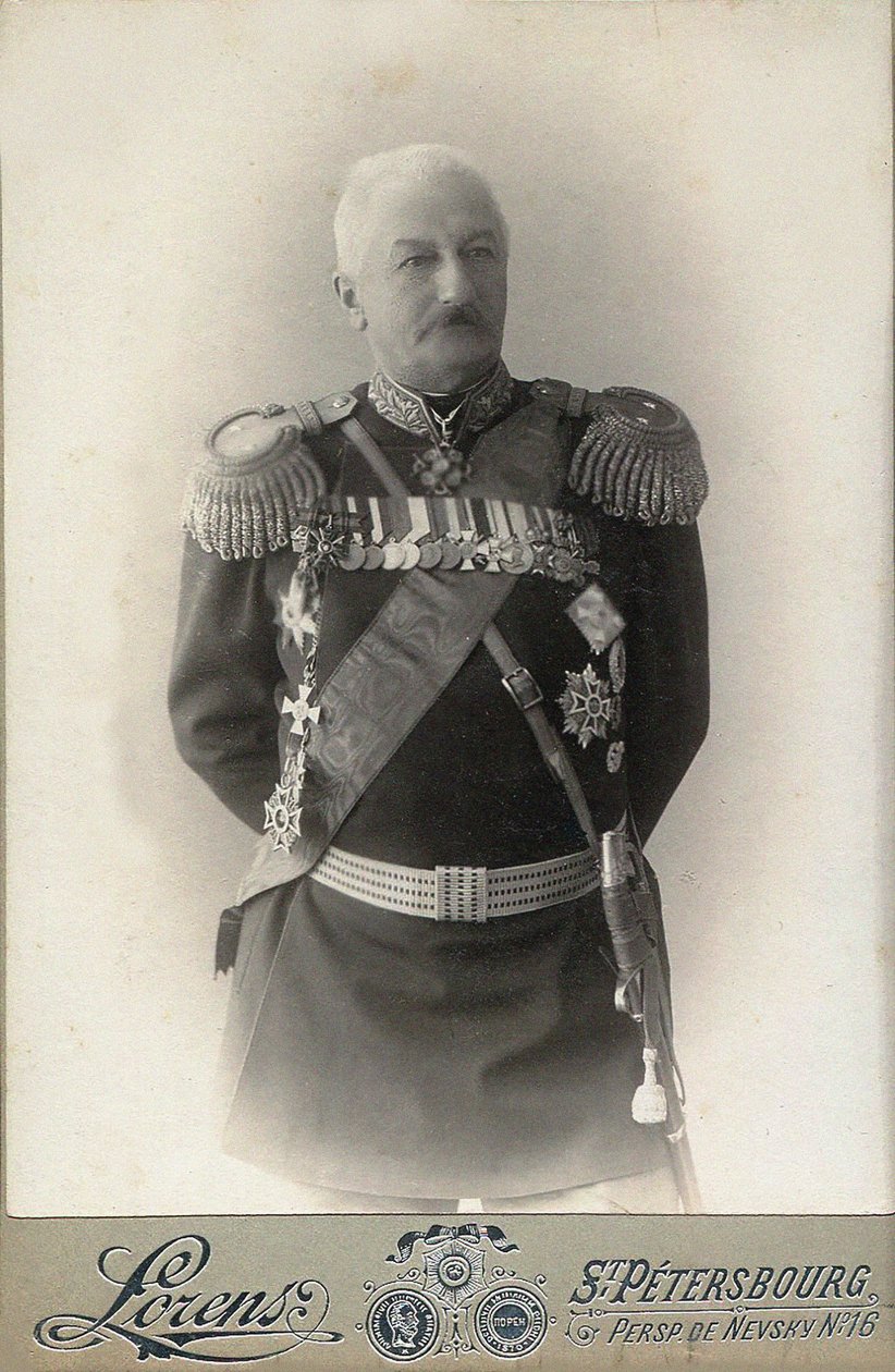 Konstantin Pavlovich Prezhbyano将军1840-1905年，1898年。 作者 彼得堡。摄影工作室阿尔弗雷德·洛伦斯