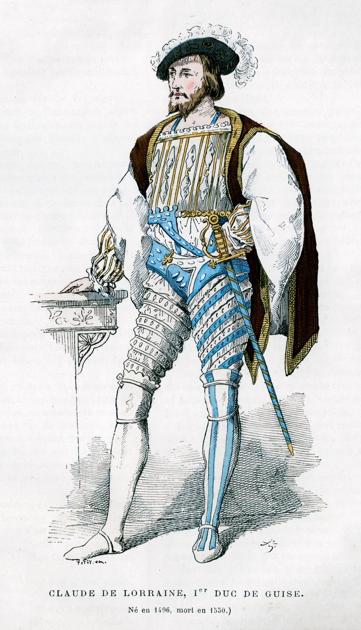 克洛德·洛林（Claude de Lorraine），吉塞第一公爵，16世纪1882-1884年 作者 佩蒂特