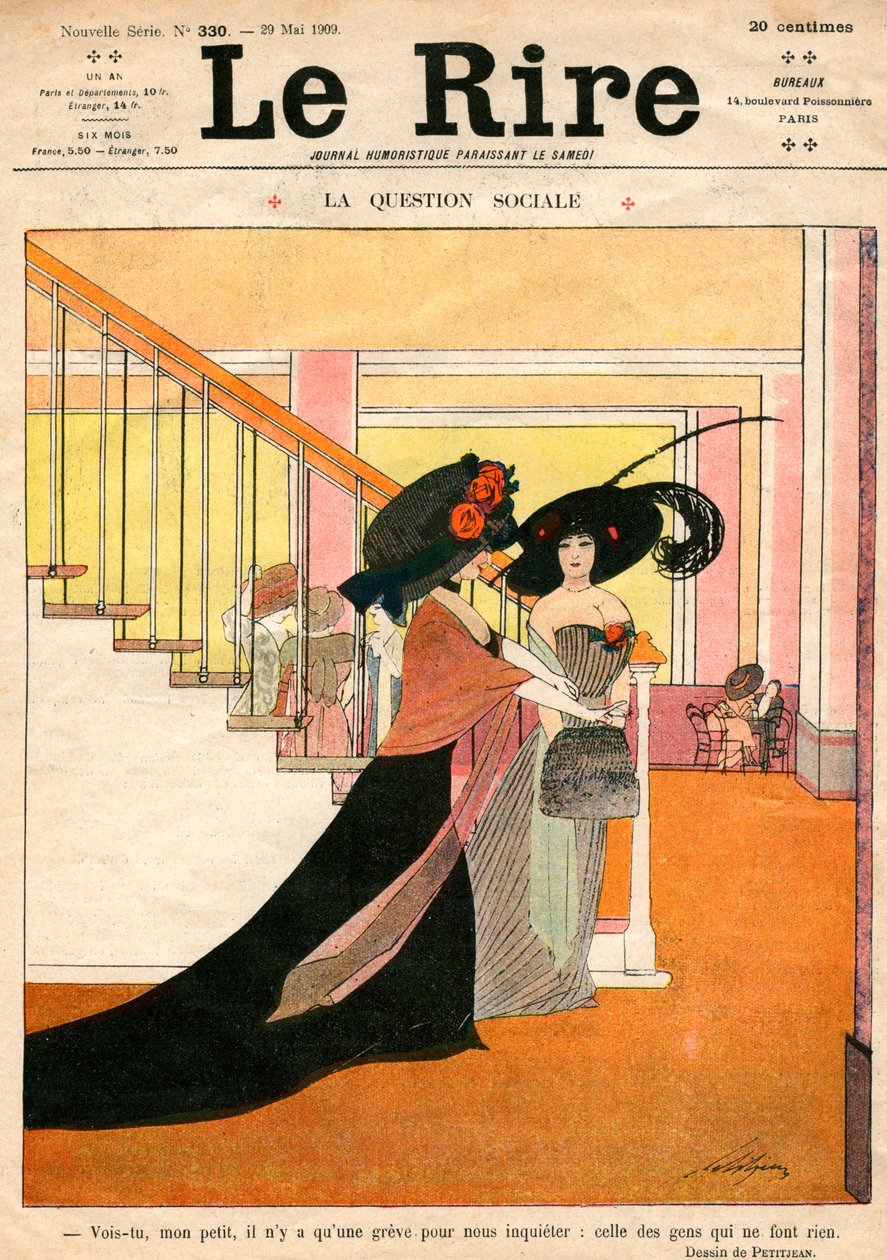 1909年5月29日《笑声》的封面 作者 佩蒂让